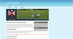 Desktop Screenshot of golf.club.qub.ac.uk
