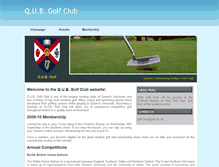 Tablet Screenshot of golf.club.qub.ac.uk