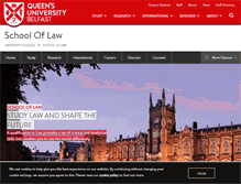 Tablet Screenshot of law.qub.ac.uk